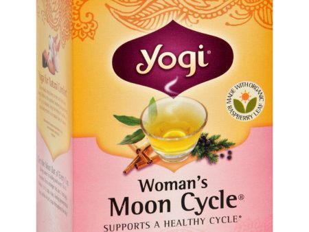 Yogi Woman s Moon Cycle Herbal Tea Caffeine Free - 16 Tea Bags - Case Of 6 Supply