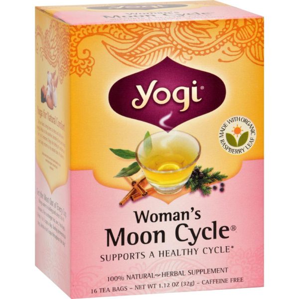 Yogi Woman s Moon Cycle Herbal Tea Caffeine Free - 16 Tea Bags - Case Of 6 Supply