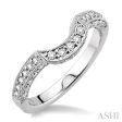 1 3 Ctw Diamond Matching Wedding Band in 14K White Gold Discount