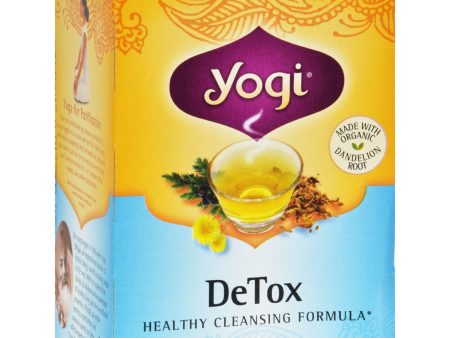 Yogi Detox Herbal Tea Caffeine Free - 16 Tea Bags - Case Of 6 Fashion