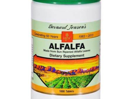 Bernard Jensen Alfalfa Leaf Tablets - 550 Mg - 1000 Tablets Online now