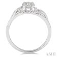 1 3 Ctw Round Cut Diamond Lovebright Engagement Ring in 14K White Gold Online now