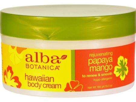 Alba Botanica Hawaiian Spa Body Cream Papaya Mango - 6.5 Oz on Sale