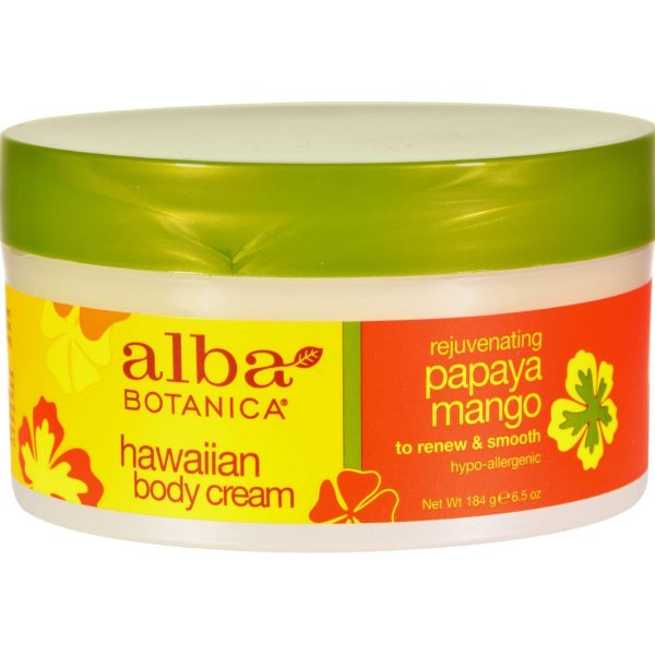 Alba Botanica Hawaiian Spa Body Cream Papaya Mango - 6.5 Oz on Sale