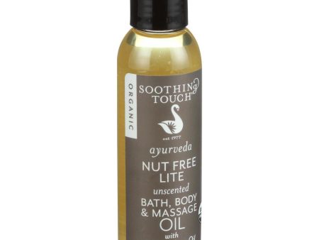 Soothing Touch Bath Body And Massage Oil - Organic - Ayurveda - Nut Free Lite - Unscented - 4 Oz Online Hot Sale