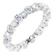 Platinum 1 1 2 CTW Natural Diamond Eternity Band Size 5 For Cheap