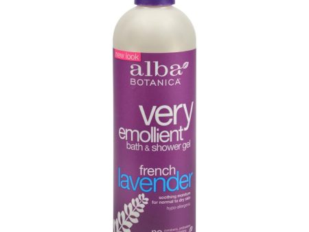 Alba Botanica Very Emollient Bath And Shower Gel French Lavender - 12 Fl Oz Discount