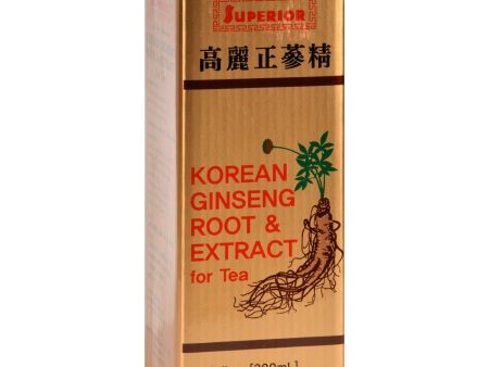 Superior Trading Co. Korean Ginseng Root And Ext - 10 Oz For Sale