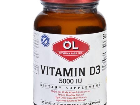 Olympian Labs Vitamin D3 - 5000 Iu - 100 Softgels Cheap