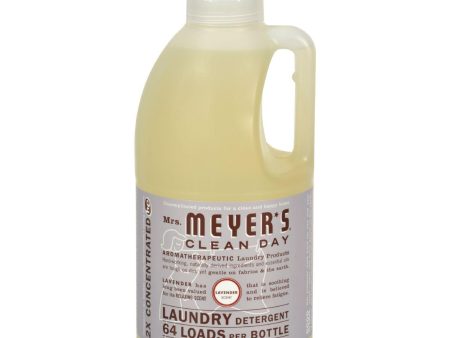 Mrs. Meyer s 2x Laundry Detergent - Lavender - Case Of 6 - 64 Oz Online Sale