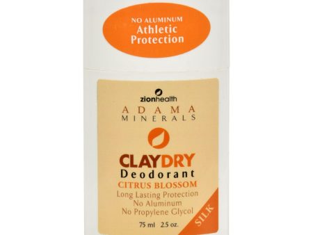 Zion Health Claydry Silk Deodorant - Citrus - 2.5 Oz For Discount