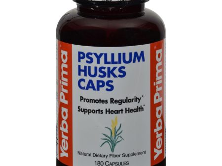 Yerba Prima Psyllium Husks Caps - 180 Capsules Hot on Sale