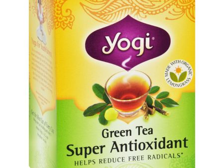 Yogi Green Tea Super Anti-oxidant - 16 Tea Bags - Case Of 6 Sale