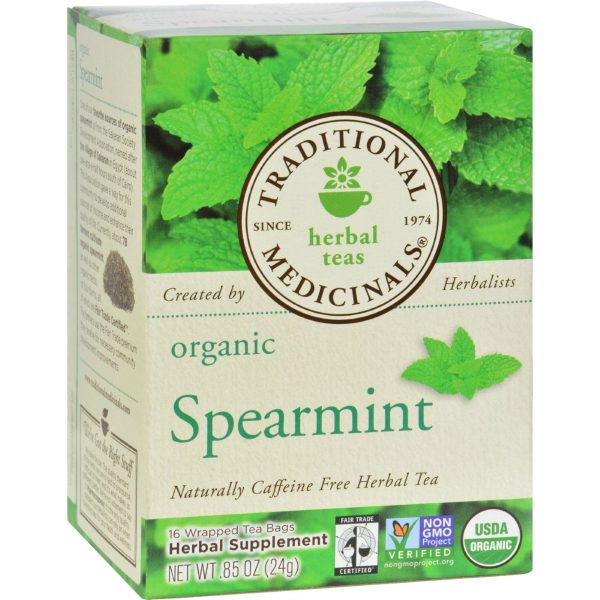 Traditional Medicinals Organic Tea - Spearmint 16 Bags Cheap