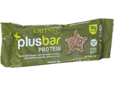 Greens Plus Plusbar Protein Bar - Whey Krisp - 1.76 Oz Bars - Case Of 12 For Sale