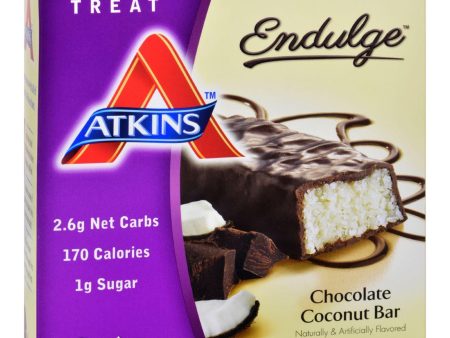 Atkins Endulge Chocolate Coconut Bar - 5-1.4 Oz Online Sale