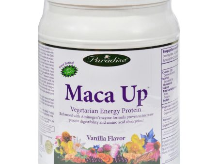 Paradise Herbs Maca Pro Vegetarian Energy Protein Vanilla - 15.94 Oz Sale