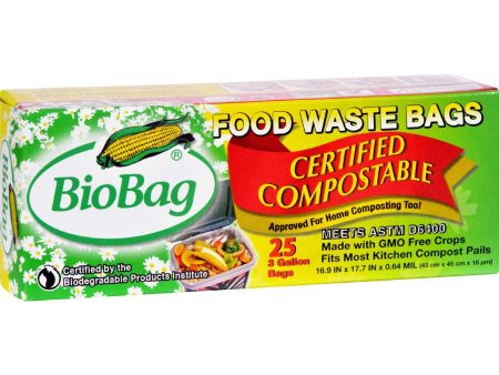 Biobag 3 Gallon Compost-waste Bags - Case Of 12 - 25 Count For Cheap