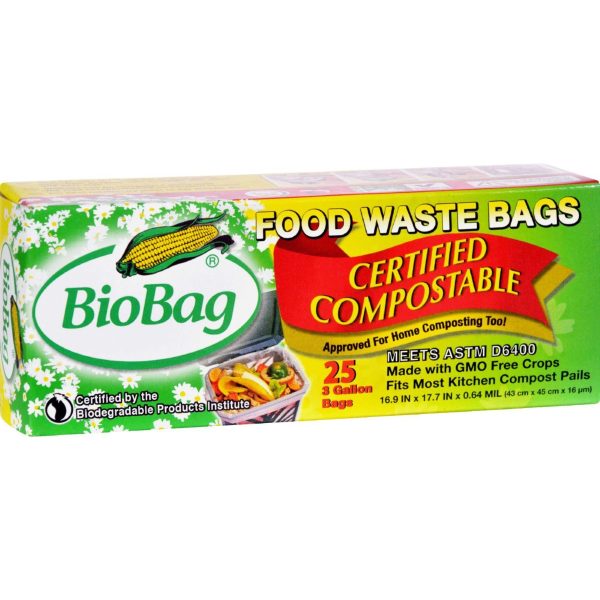 Biobag 3 Gallon Compost-waste Bags - Case Of 12 - 25 Count For Cheap