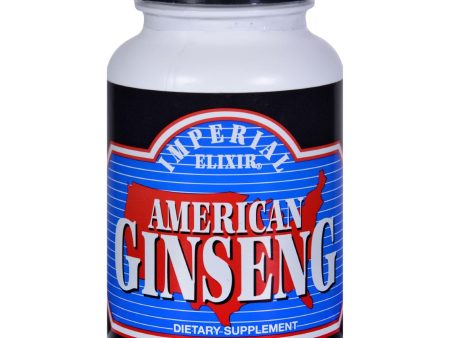 Imperial Elixir American Ginseng - 100 Capsules Supply