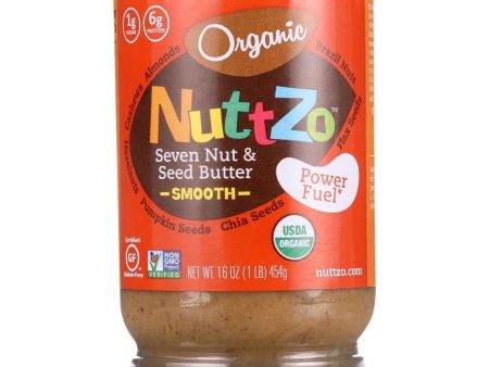 Nuttzo Spread - Organic - Seven Nut And Seed Butter - Creamy - Peanut Free - 16 Oz - Case Of 6 Online Hot Sale