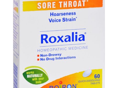 Boiron Roxalia Tablets - Sore Throat - 60 Tablets Cheap