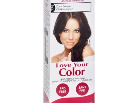 Love Your Color Hair Color - Cosamo - Non Permanent - Dark Brown - 1 Count Sale