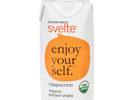 Svelte Protein Shake - Organic - Cappucino - 11 Fl Oz - Case Of 8 Discount