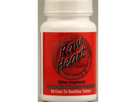 Ultra Glandulars Raw Heart - 60 Tablets Hot on Sale