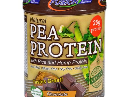 Fusion Diet Systems Pea Protein - Natural - Chocolate Peanut Butter - 16 Oz For Cheap