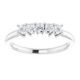 Platinum 1 3 CTW Natural Diamond Anniversary Band Cheap