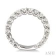 1 1 5 Ctw Diamond Matching Wedding Band in 14K White Gold Online Hot Sale