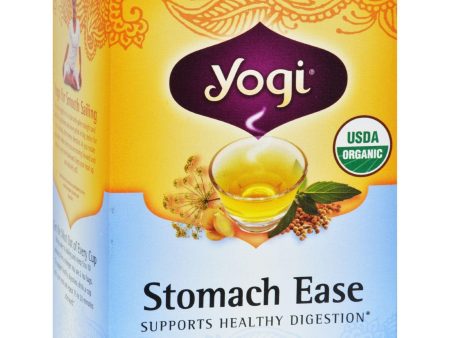 Yogi Organic Stomach Ease Herbal Tea - 16 Tea Bags - Case Of 6 Supply