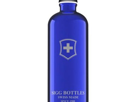 Sigg Water Bottle - Swiss Emblem - Dark Blue - 1 Liter on Sale