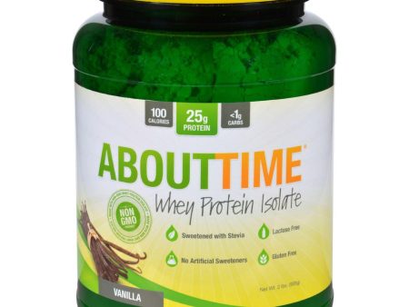 About Time Whey Protein Isolate - Vanilla - 2 Lb For Discount