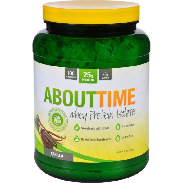 About Time Whey Protein Isolate - Vanilla - 2 Lb For Discount