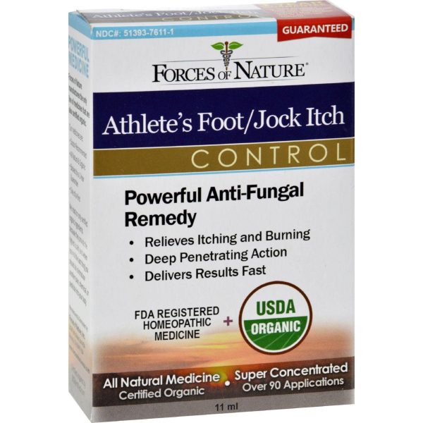 Forces Of Nature Organic Athlete s Foot And Jock Itch Control - 11 Ml Online