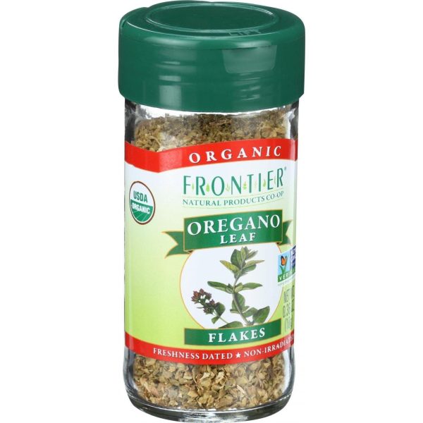 Frontier Herb Oregano Leaf - Organic - Flakes - Cut And Sifted - Fancy Grade - .36 Oz For Sale