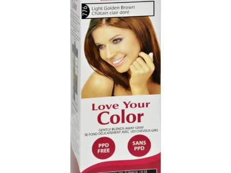 Love Your Color Hair Color - Cosamo - Non Permanent - Lt Goldn Brown - 1 Ct Supply