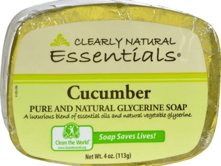 Clearly Natural Glycerine Bar Soap Cucumber - 4 Oz Fashion