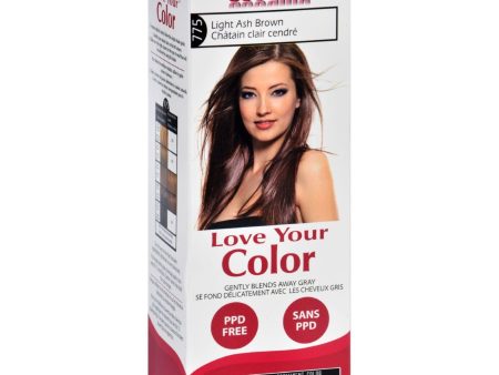 Love Your Color Hair Color - Cosamo - Non Permanent - Lt Ash Brown - 1 Ct Hot on Sale