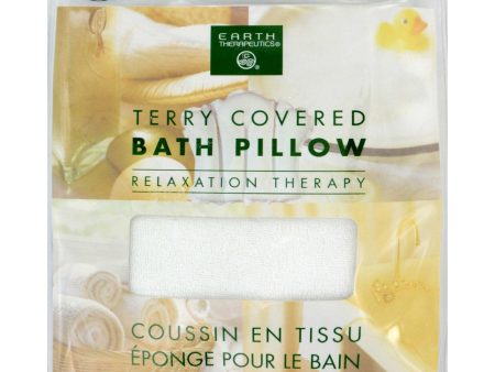 Earth Therapeutics Terry Covered Bath Pillow White - 1 Unit Discount