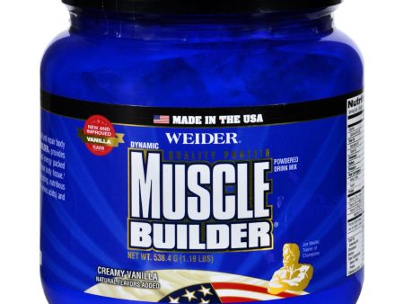 Weider Global Nutrition Muscle Builder - Dynamic - Powder - Vanilla - 1.18 Lb Online Hot Sale