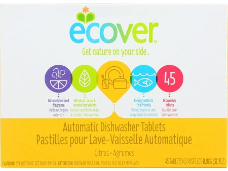 Ecover Automatic Dishwasher Tablets - Citrus - 45 Count - Case Of 5 Cheap