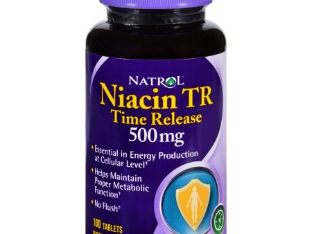 Natrol Niacin Tr - 500 Mg - 100 Tablets Online Sale