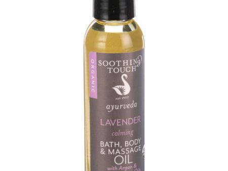 Soothing Touch Bath Body And Massage Oil - Organic - Ayurveda - Lavender - Calming - 4 Oz Supply