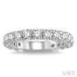 1 1 5 Ctw Diamond Matching Wedding Band in 14K White Gold Online Hot Sale