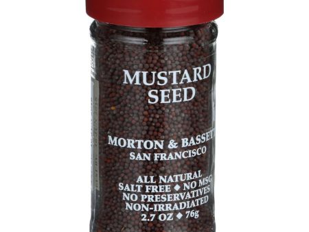 Morton And Bassett Seasoning - Mustard Seed - Brown - 2.7 Oz - Case Of 3 on Sale