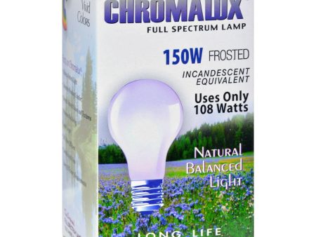 Chromalux Frosted Light Bulb - 150 Watt - 150 Bulb Discount