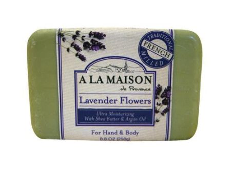 A La Maison Bar Soap Lavender Flowers - 8.8 Oz Fashion